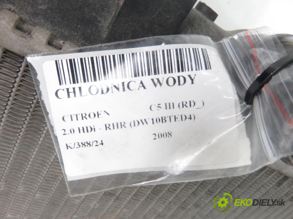 CITROEN C5 III (RD_) SEDAN 2008 100,00 2.0 HDi - RHR (DW10BTED4) 1997,00 chladič vody 9657576780