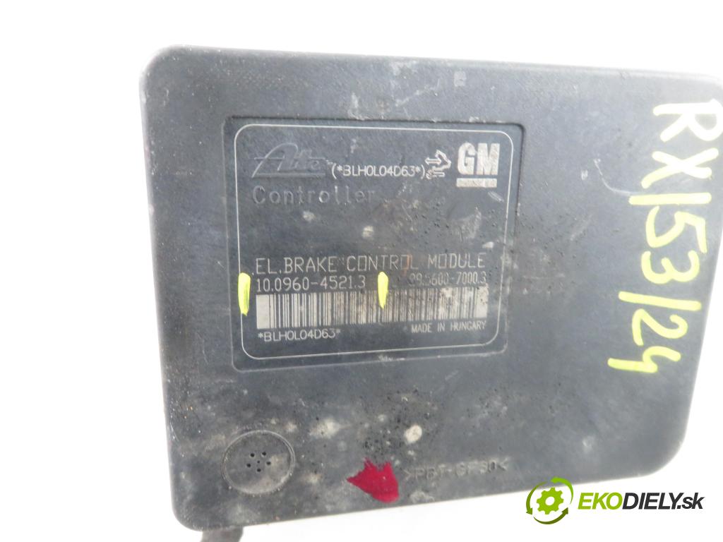 OPEL ASTRA J HB 2011 81,00 1.7 CDTI - A 17 DTJ 1686,00 Pumpa ABS 10096045213 ; 13347807 ; 10020604214 (Pumpy ABS)