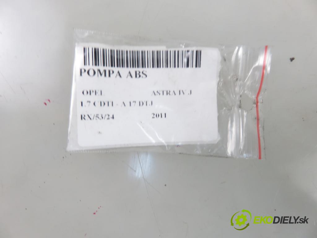 OPEL ASTRA J HB 2011 81,00 1.7 CDTI - A 17 DTJ 1686,00 Pumpa ABS 10096045213 ; 13347807 ; 10020604214 (Pumpy ABS)