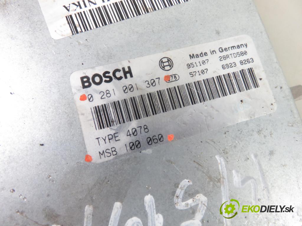 ROVER 600 (RH) SEDAN 1996 77,00 620 Sdi - 20 T2N 1994,00 Riadiaca jednotka Motor 0281001307 ; MSB100060