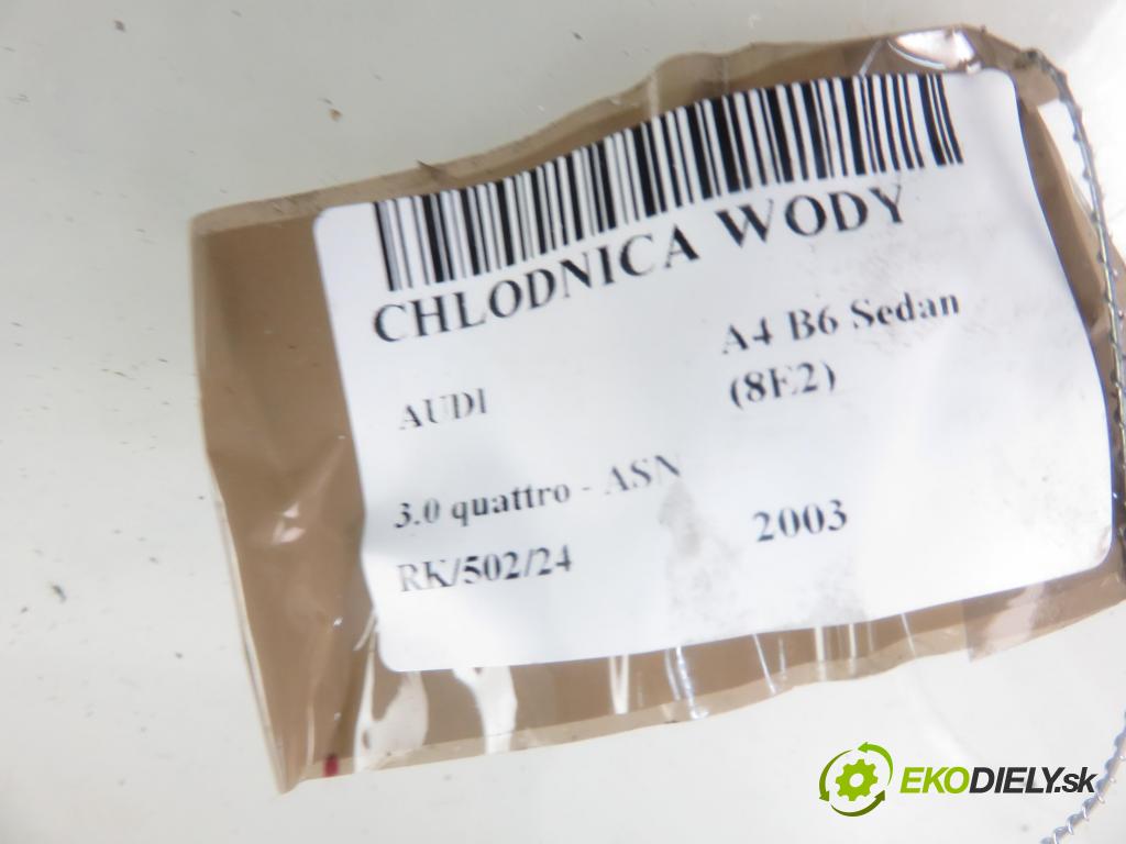 AUDI A4 (8E2, B6) SEDAN 2003 162,00 3.0 quattro - ASN 2976,00 chladič vody
