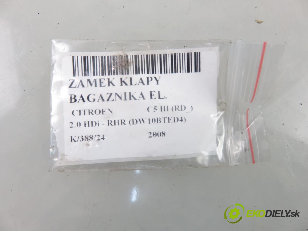 CITROEN C5 III (RD_) SEDAN 2008 100,00 2.0 HDi - RHR (DW10BTED4) 1997,00 zámok dveří kufr EL. 9660403780
