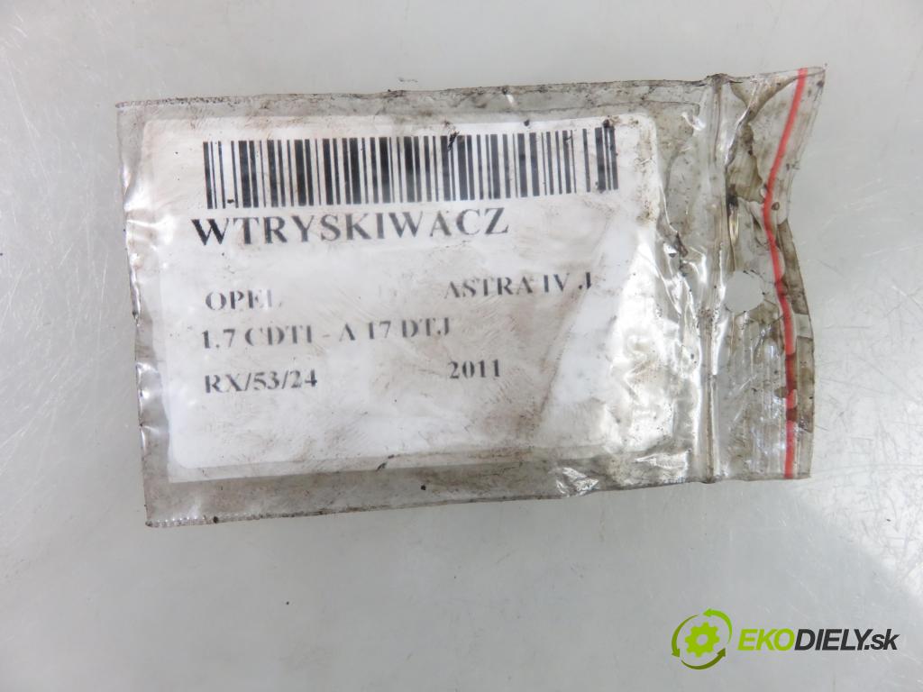 OPEL ASTRA J HB 2011 81,00 1.7 CDTI - A 17 DTJ 1686,00 vstrekovač 8973762703 (Vstrekovače)