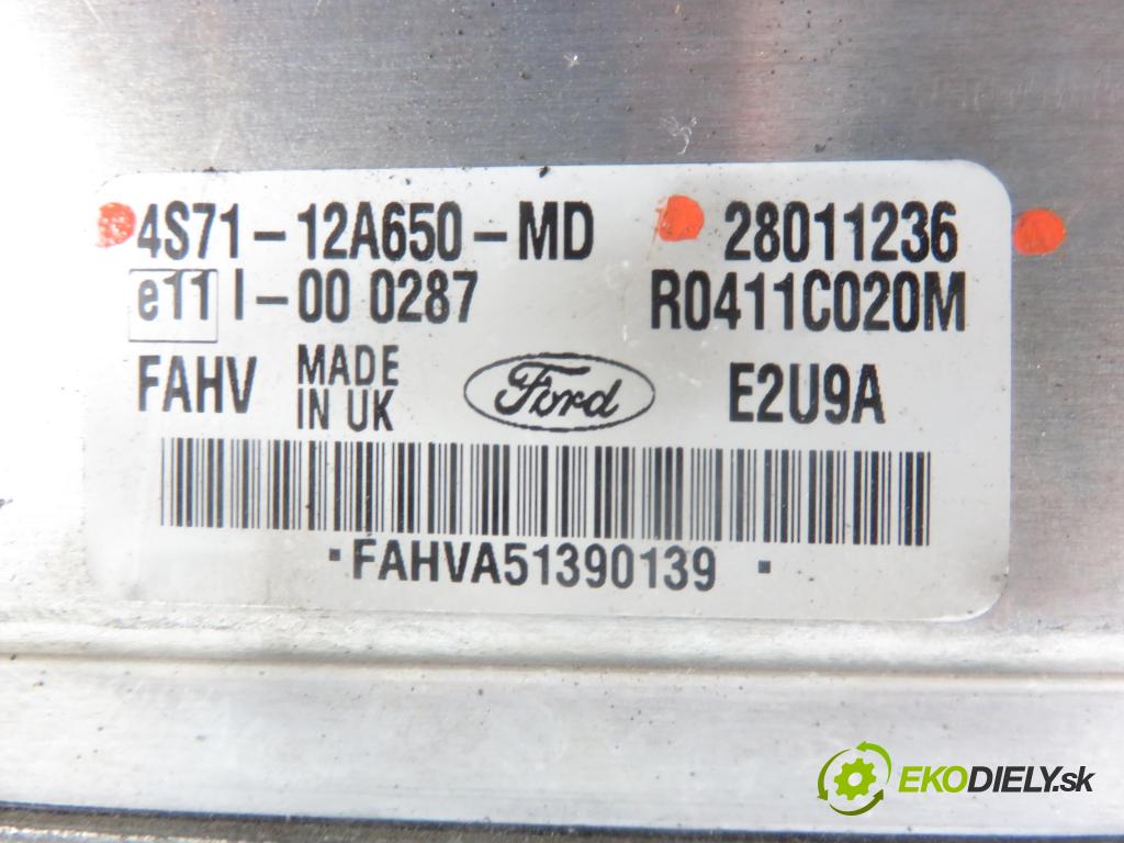 FORD MONDEO III Turnier (BWY) KOMBI 2005 96,00 2.0 TDCi - FMBA 1998,00 Riadiaca jednotka Motor 4S7112A650MD ; 28011236