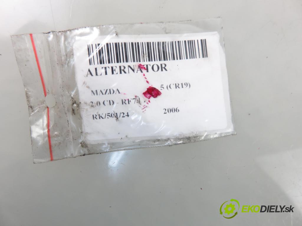 MAZDA 5 (CR19) MINIVAN 2006 105,00 2.0 MZR-CD 143 - RF7J 1998,00 Alternátor A3TB6581 (Alternátory)