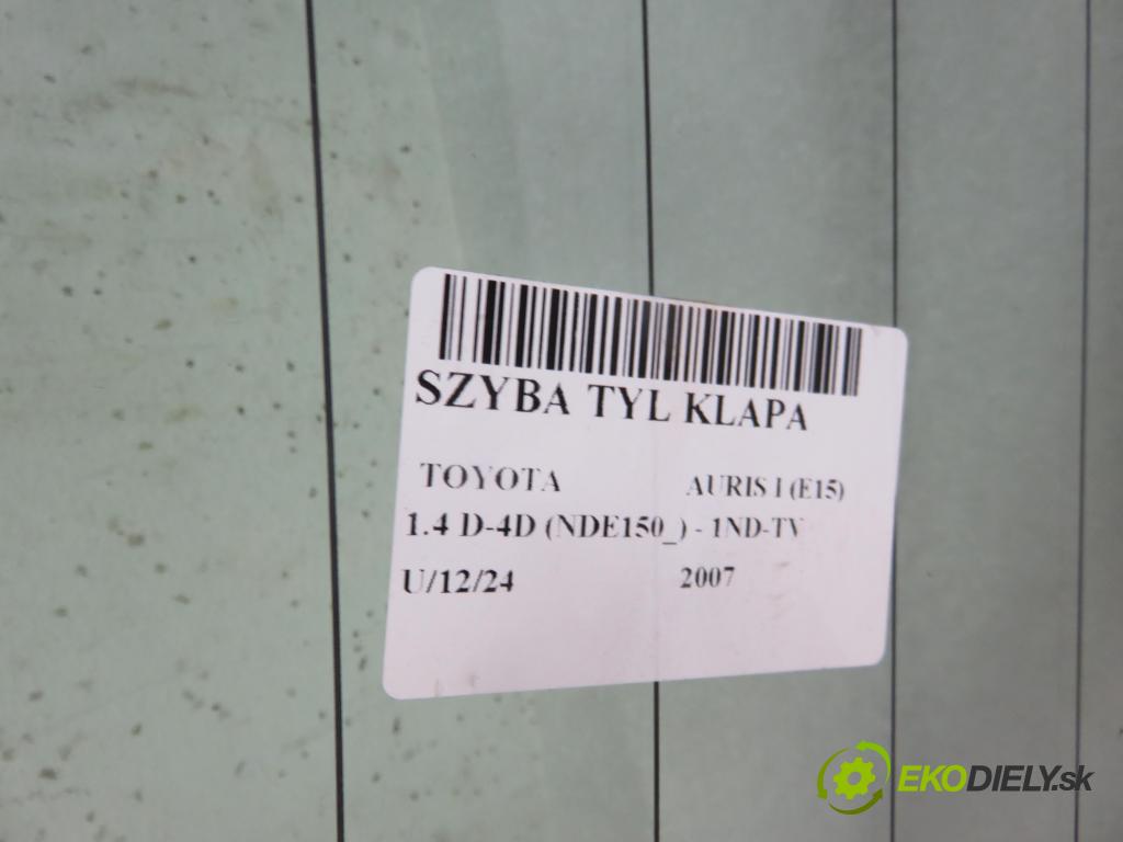 TOYOTA AURIS (_E15_) HB 2007 66,00 1.4 D-4D 90 - 1ND-TV 1364,00 okno ZADNÍ: kapota 