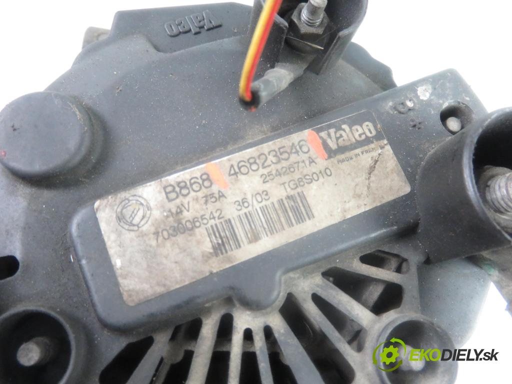 FIAT PUNTO (188_) HB 2005 51,00 1.3 JTD 16V - 188 A9.000 1248,00 Alternátor 46823546 (Alternátory)