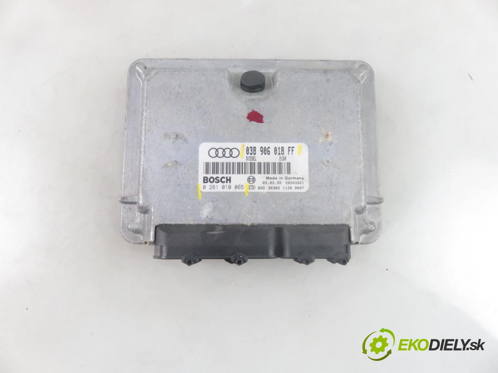 AUDI A4 (8D2, B5) SEDAN 1999 66,00 1.9 TDI - AHU 1896,00 Riadiaca jednotka Motor 038906018FF ; 0281010065