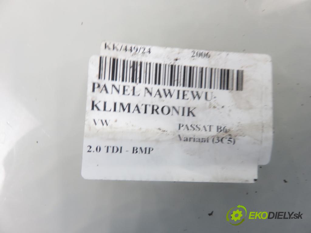 VW PASSAT B6 Variant (3C5) KOMBI 2006 103,00 2.0 TDI PD 8V 140 - BMP 1968,00 Panel kúrenia KLIMATRONIK