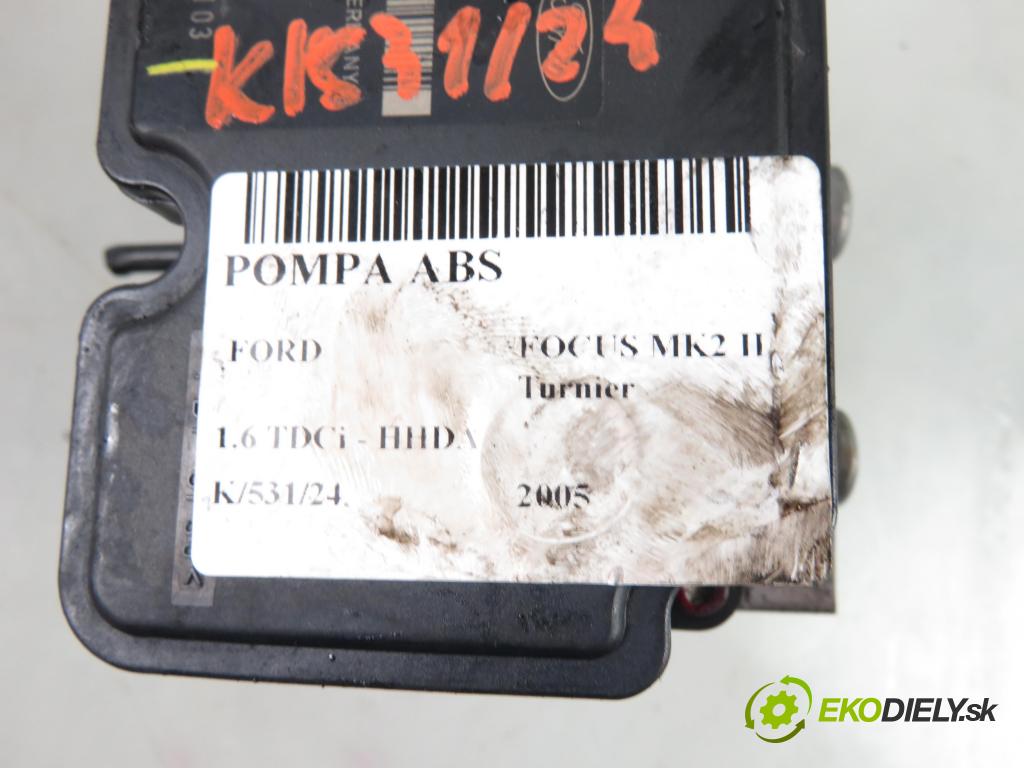 FORD FOCUS II Turnier (DA_, FFS, DS) KOMBI 2005 66,00 1.6 TDCI 90 1560,00 Pumpa ABS 3M512M110GA ; 5WK84103 ; 10020700524 (Pumpy ABS)