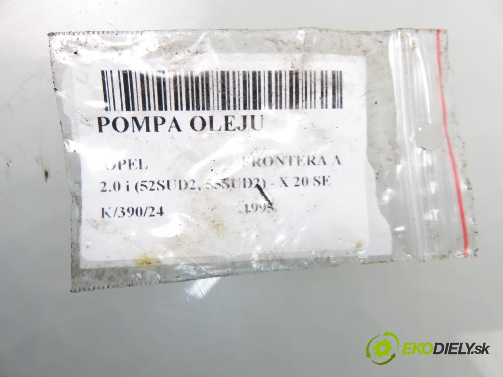 OPEL FRONTERA A Sport (5_SUD2) TERENOWY 1995 85,00 2.0 i (52SUD2, 55SUD2) - X 20 SE 1998,00 pumpa oleje 90411567 (Olejové pumpy)