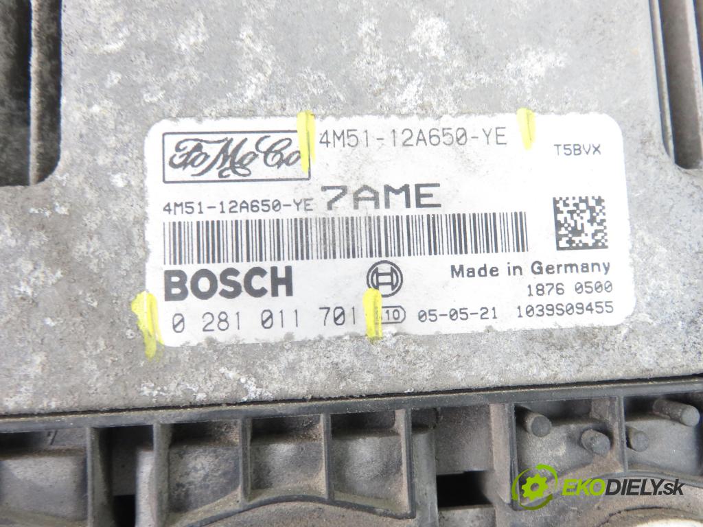 FORD FOCUS II Turnier (DA_, FFS, DS) KOMBI 2005 66,00 1.6 TDCI 90 1560,00 Riadiaca jednotka Motor 4M5112A650YE ; 0281011701
