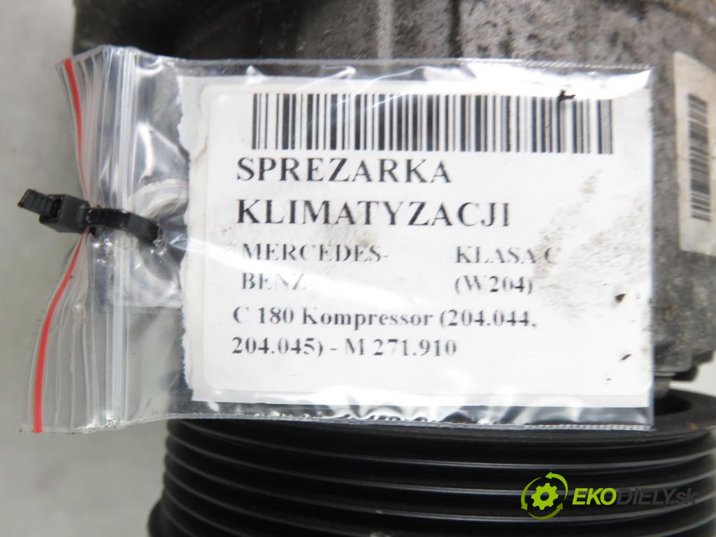 MERCEDES-BENZ KLASA C (W204) SEDAN 2008 115,00 C 180 Kompressor BlueEFFICIENCY 156 - M 271.910 1597,00 KOMPRESOR: klimatizace A0022309411 (Kompresory)