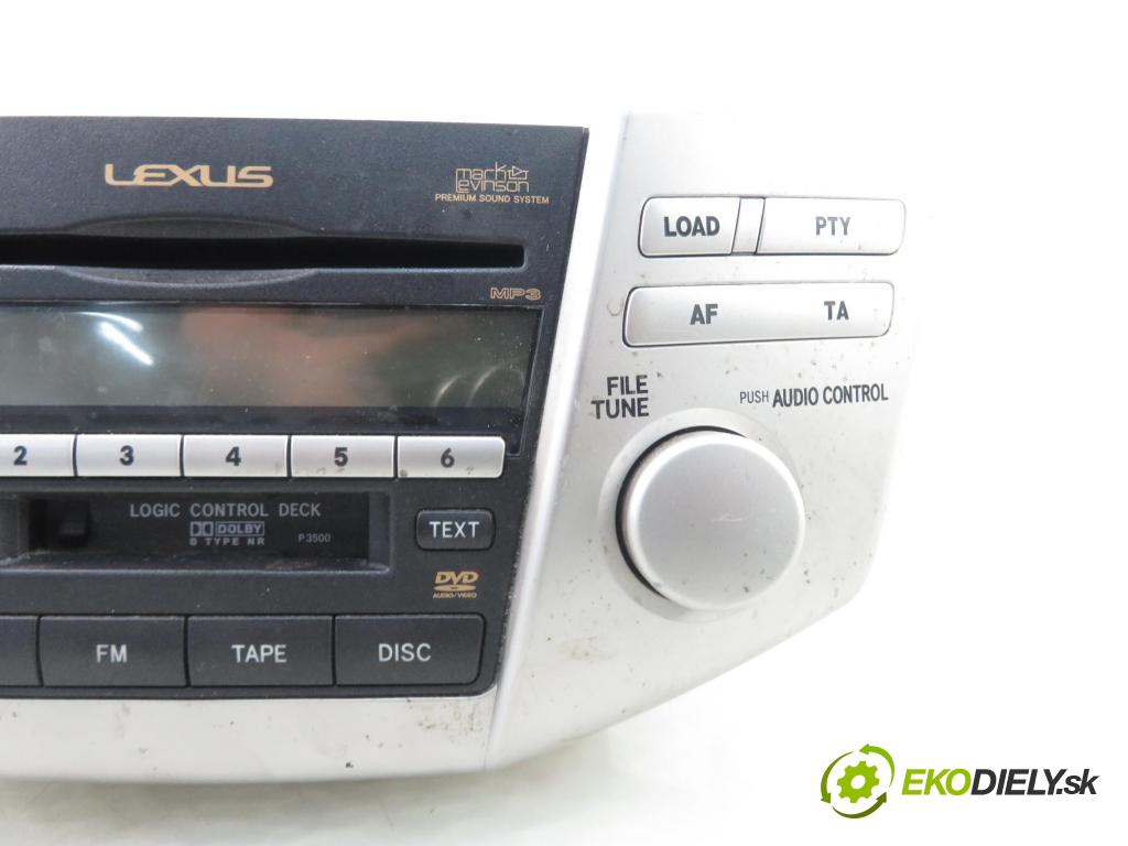 LEXUS RX (_U3_) SUV 2008 155,00 3.3 400h AWD 211/272- 3MZ-FE 3311,00 RADIO CD Modul 8612048A60