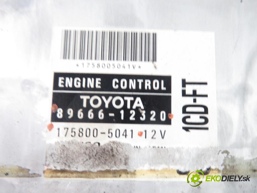 TOYOTA COROLLA Wagon (_E11_) KOMBI 2001 0,00 2.0 D-4D - 1CD-FTV 1995,00 Riadiaca jednotka Motor 8966612320 ; 1758005041
