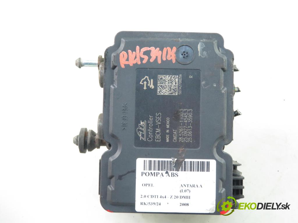 OPEL ANTARA A (L07) SUV 2008 110,00 2.0 CDTI 4x4 - Z 20 DMH 1991,00 Pumpa ABS 96859396 ; 25021206774 ; 28526111003 (Pumpy ABS)