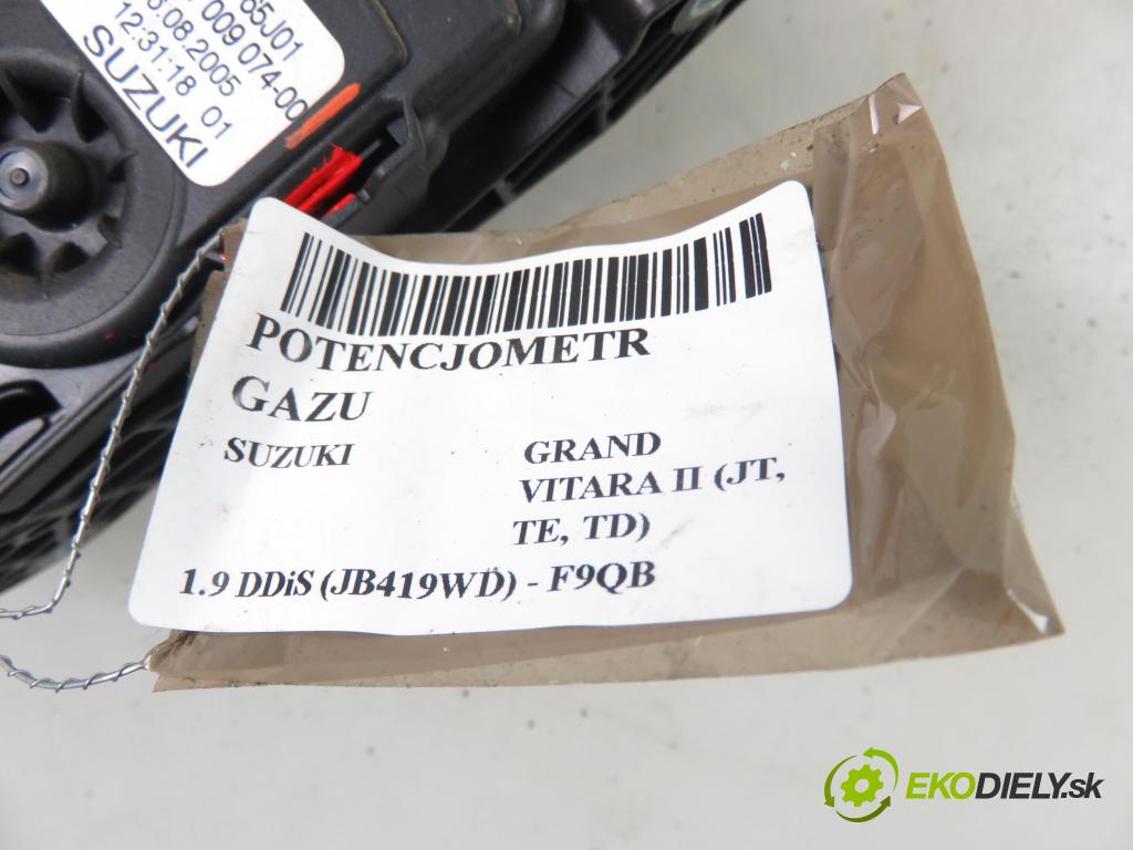 SUZUKI GRAND VITARA II (JT, TE, TD) SUV 2006 95,00 1.9 DDiS 129 - F9Q B 264 1870,00 Potenciometer plynu I590065J01 ; 6PV00907400 (Pedále)