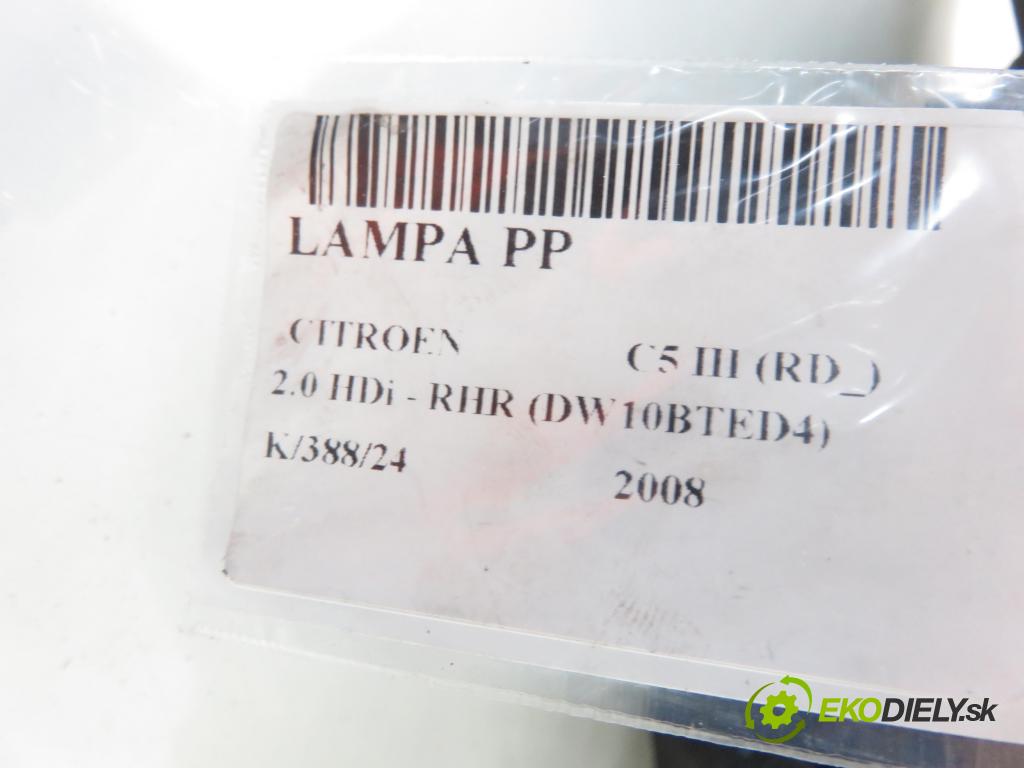CITROEN C5 III (RD_) SEDAN 2008 100,00 2.0 HDi - RHR (DW10BTED4) 1997,00 Svetlo PP 9684845280