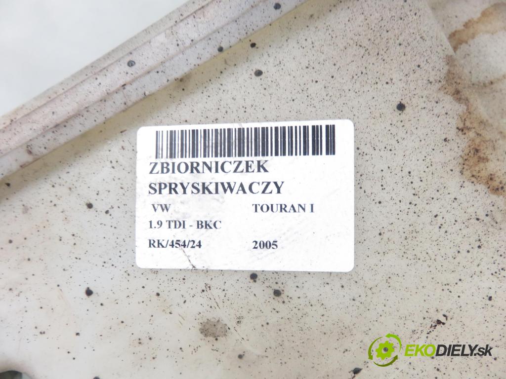 VW TOURAN (1T1, 1T2) MINIVAN 2005 77,00 1.9 TDI - BKC 1896,00 nádržka ostřikovačů 1T0955453D ; 1T0955453C ; 1T0955453E (Ostatné)