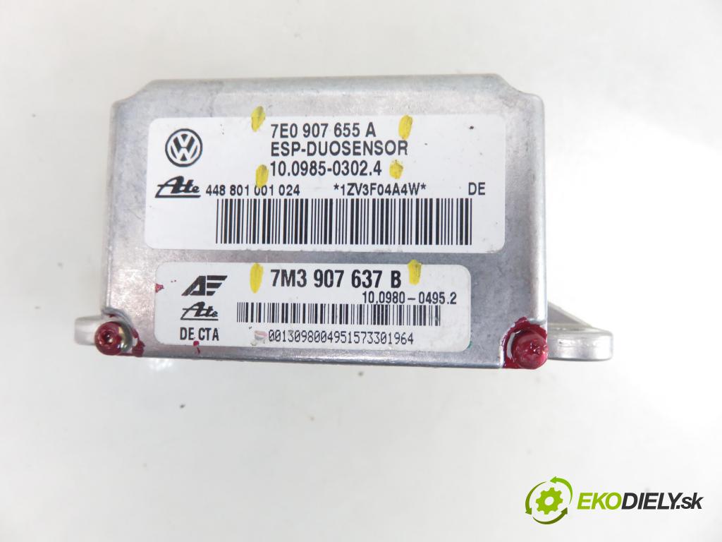 VW SHARAN (7M8, 7M9, 7M6) MINIVAN 2004 96,00 1.9 TDI PD 130 - ASZ 1896,00 Snímač ESP 7E0907655A ; 7M3907637B ; 10098503024