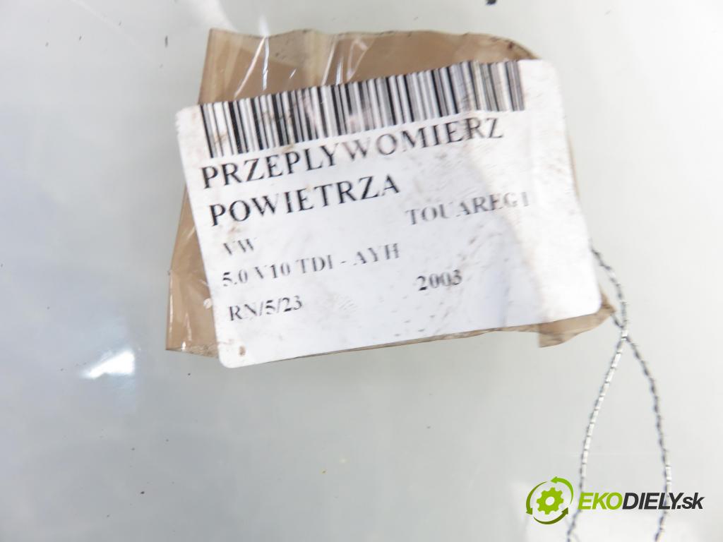 VW TOUAREG (7LA, 7L6, 7L7) SUV 2003 230,00 5.0 V10 TDI PD 313 - AYH 4921,00 váha vzduchu vzduchu F00C2G2055 ; 0281002461 ; 074906461B