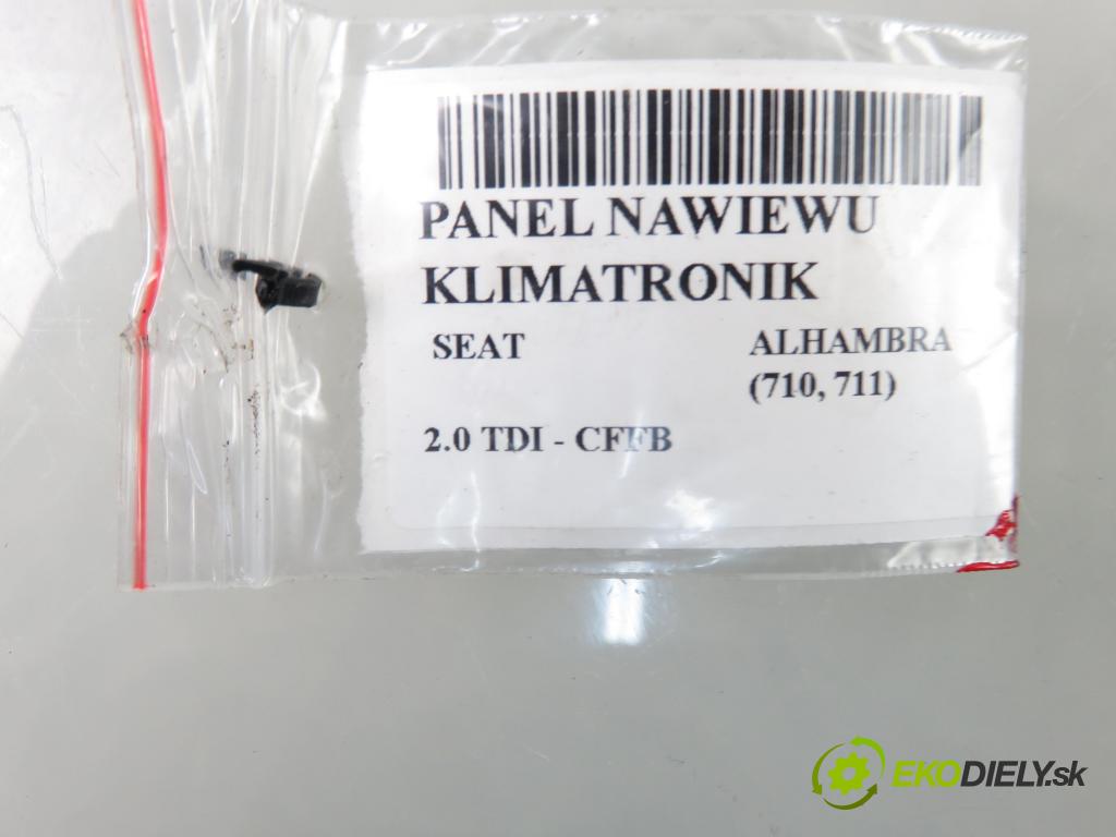 SEAT ALHAMBRA (710, 711) MINIVAN 2011 103,00 2.0 TDI - CFFB 1968,00 Panel kúrenia KLIMATRONIK 5K0907044F