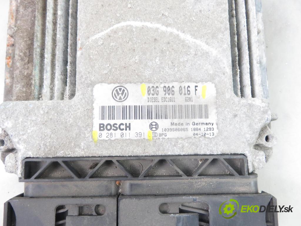 SKODA OCTAVIA II (1Z3) LIFTBACK 2004 103,00 2.0 TDI 16V - BKD 1968,00 Riadiaca jednotka Motor 03G906016F ; 0281011391