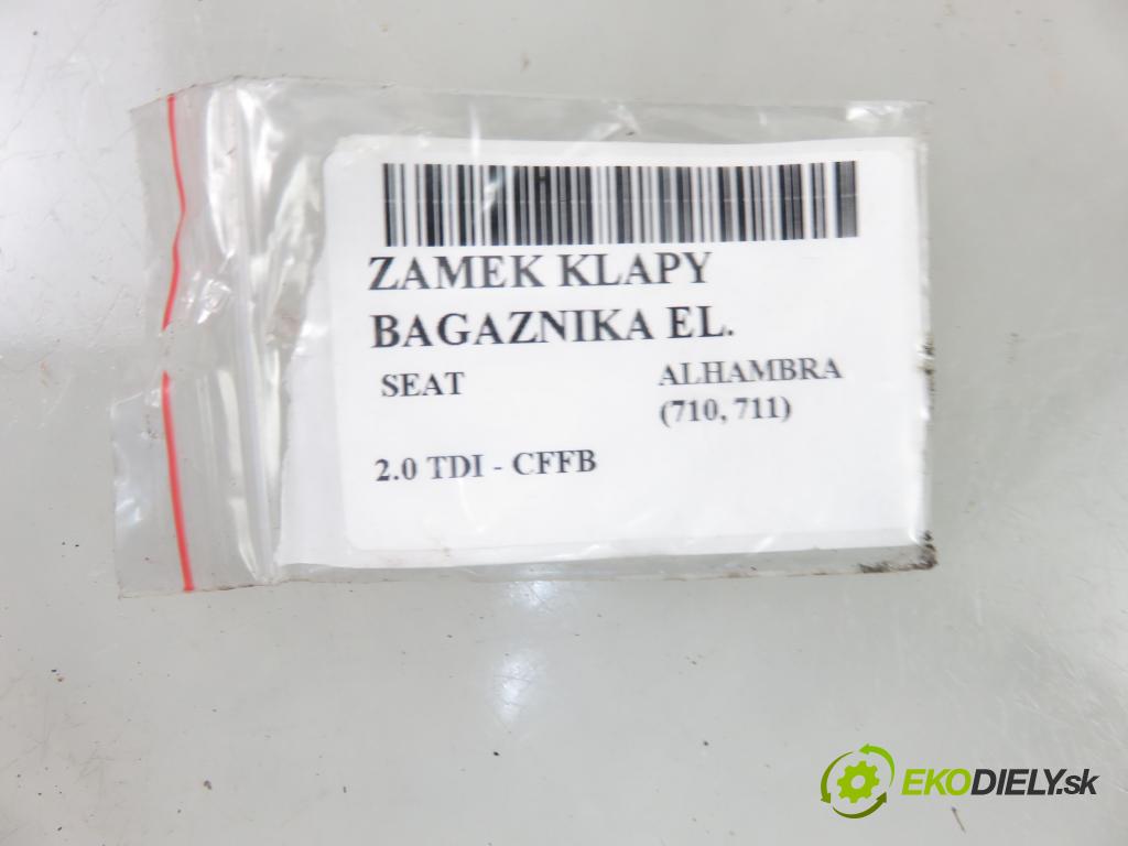 SEAT ALHAMBRA (710, 711) MINIVAN 2011 103,00 2.0 TDI - CFFB 1968,00 zámok dveří kufr EL. 7P0827505G