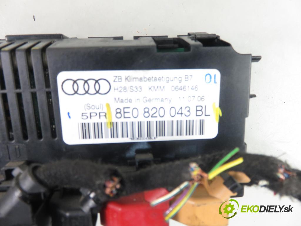 AUDI A4 Avant (8ED, B7) KOMBI 2006 103,00 2.0 TDI 16V - BRE 1968,00 Panel kúrenia KLIMATRONIK 8E0820043BL