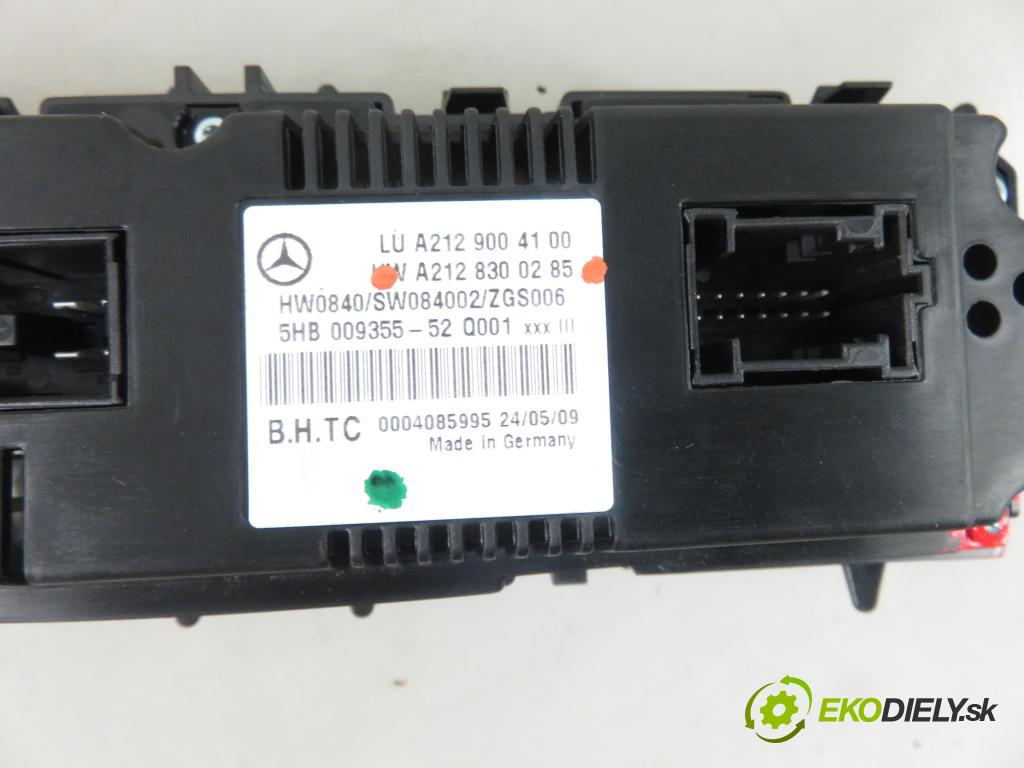 MERCEDES-BENZ KLASA E (W212) SEDAN 2009 125,00 E 220 CDI 170  BlueTEC - OM 651.924 2143,00 Panel kúrenia KLIMATRONIK A2129004100