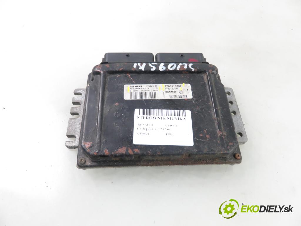 RENAULT CLIO II (BB_, CB_) HB 1999 55,00 1.4 (B/CB0C) - E7J 780 1390,00 Riadiaca jednotka Motor 7700115097 ; 7700110471 ; S110030304C