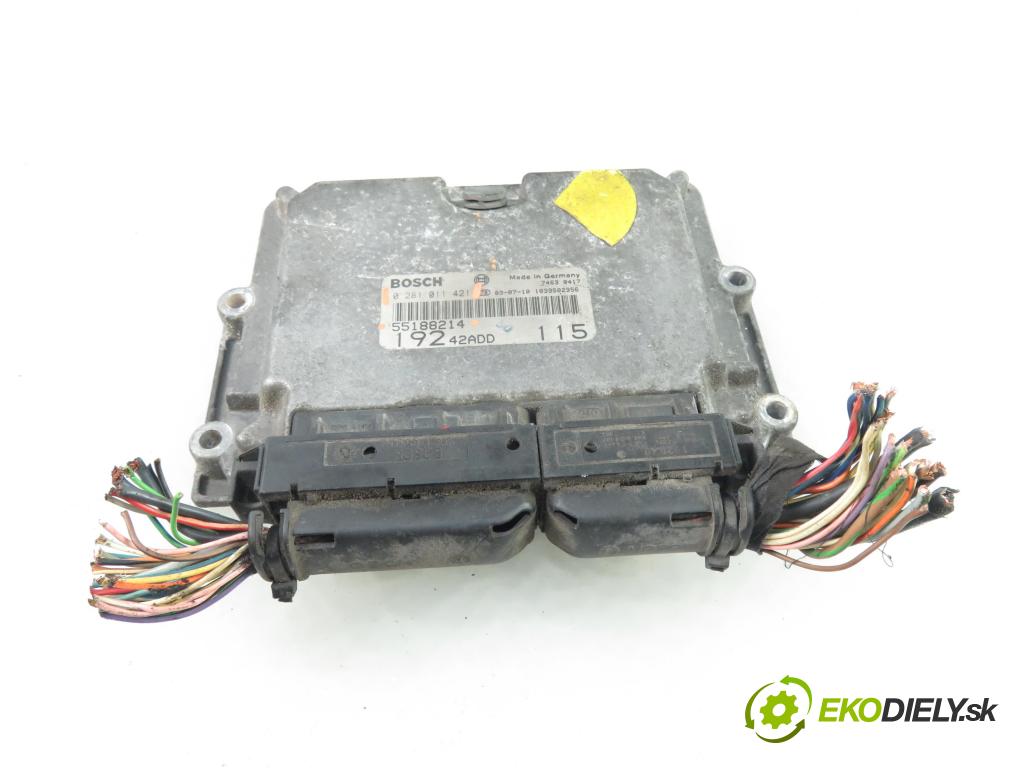FIAT STILO Multi Wagon (192_) KOMBI 2003 85,00 1.9 JTD - 192 A1.000 1910,00 Riadiaca jednotka Motor 0281011421 ; 55188214