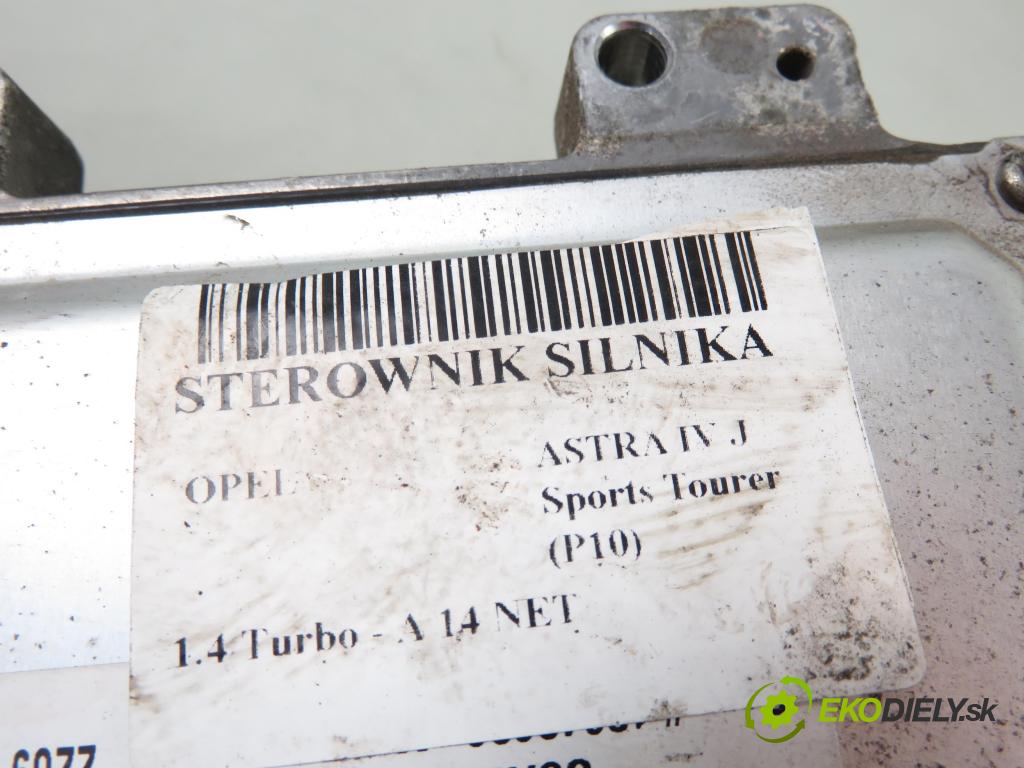 OPEL ASTRA J Sports Tourer (P10) KOMBI 2013 103,00 1.4 Turbo - A 14 NET 1364,00 Riadiaca jednotka Motor 12654137
