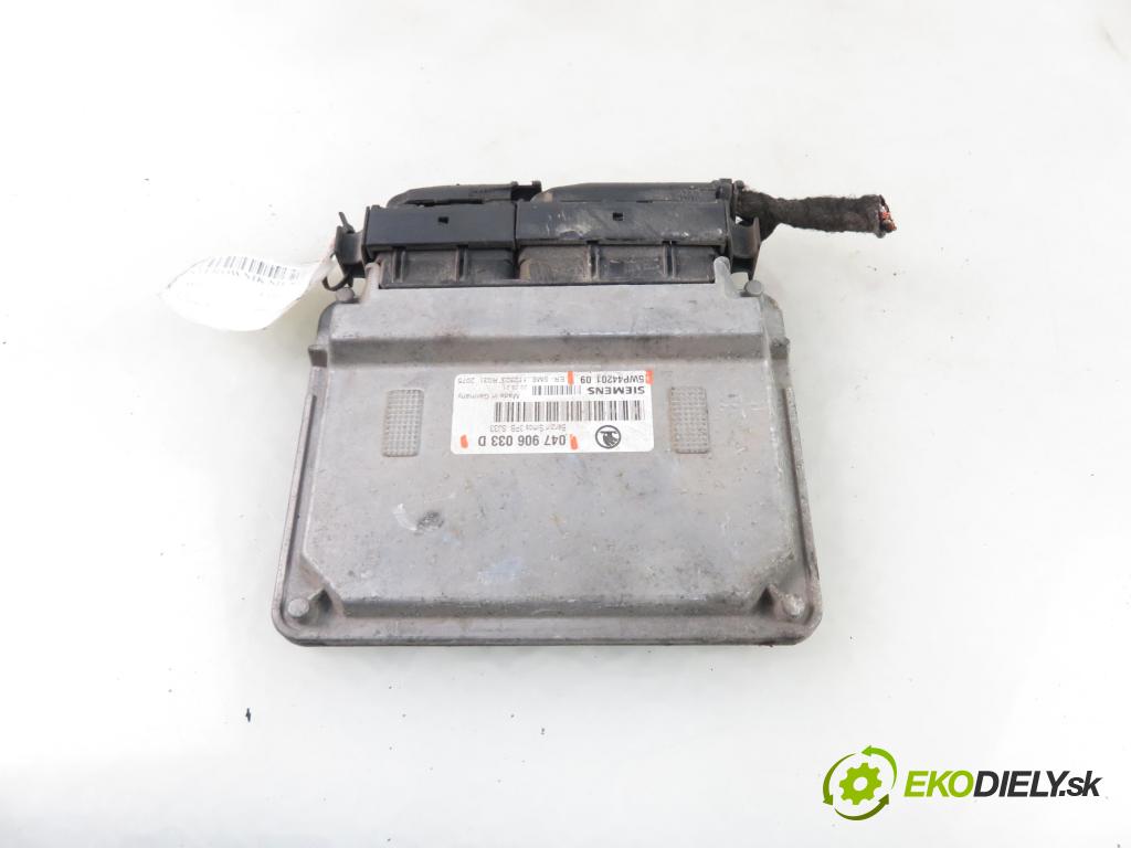 SKODA FABIA I (6Y2) HB 2001 44,00 1.4 MPi 60 - AZE 1397,00 Riadiaca jednotka Motor 047906033D ; 5WP4420109