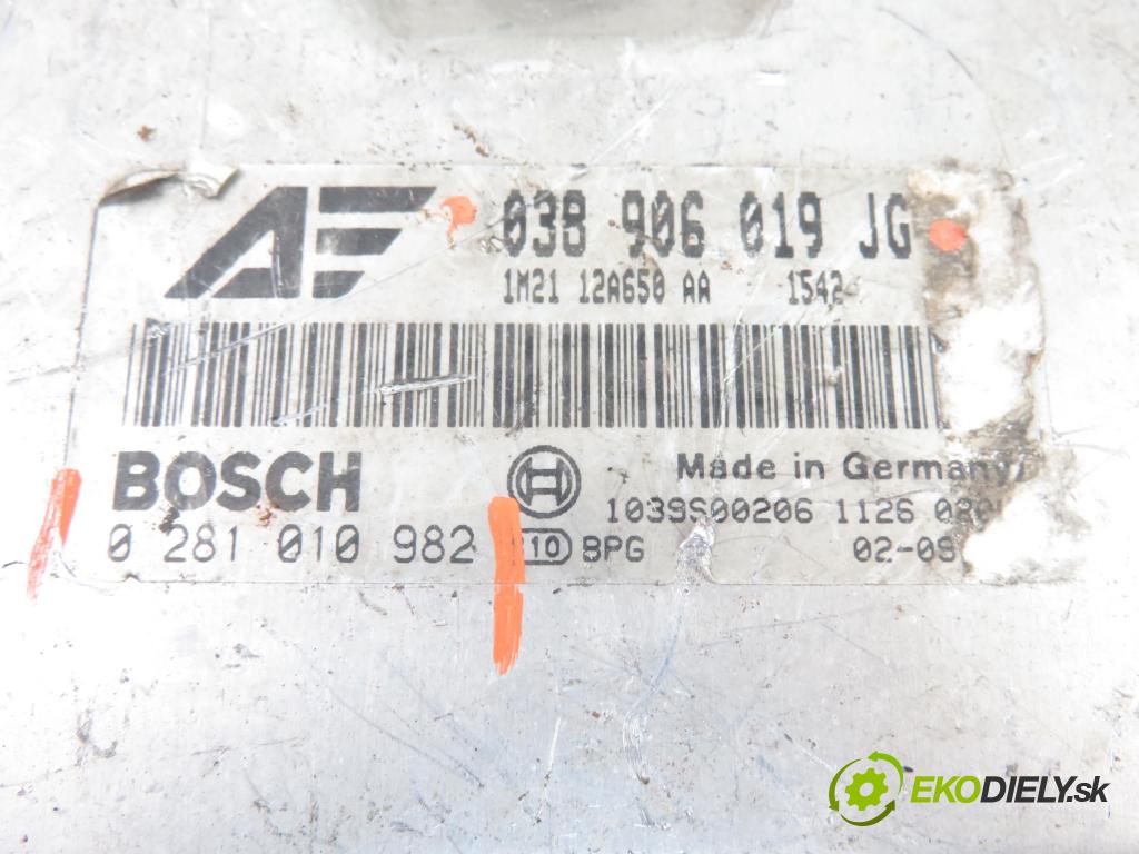 FORD GALAXY (WGR) MINIVAN 2002 66,00 1.9 TDI PD 90 - ANU 1896,00 Riadiaca jednotka Motor 038906019JG ; 0281010982