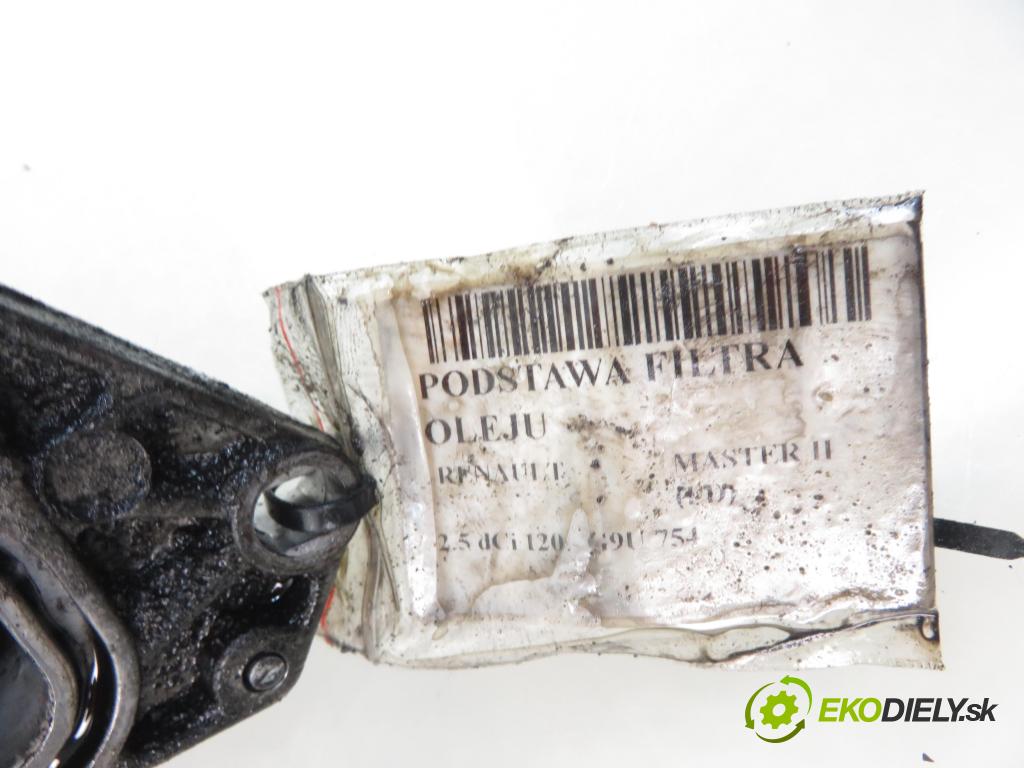 RENAULT MASTER II Skrzynia (FD) FURGON 2005 0,00 2.5 dCi 120 - G9U 754 2464,00 obal filtra oleje  (Kryty filtrů oleje)
