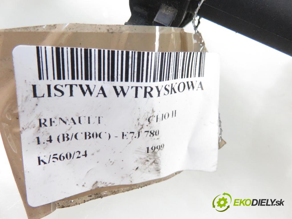 RENAULT CLIO II (BB_, CB_) HB 1999 55,00 1.4 (B/CB0C) - E7J 780 1390,00 Lišta vstrekovacia 7700273702 ; 875368 (Vstrekovacie lišty)