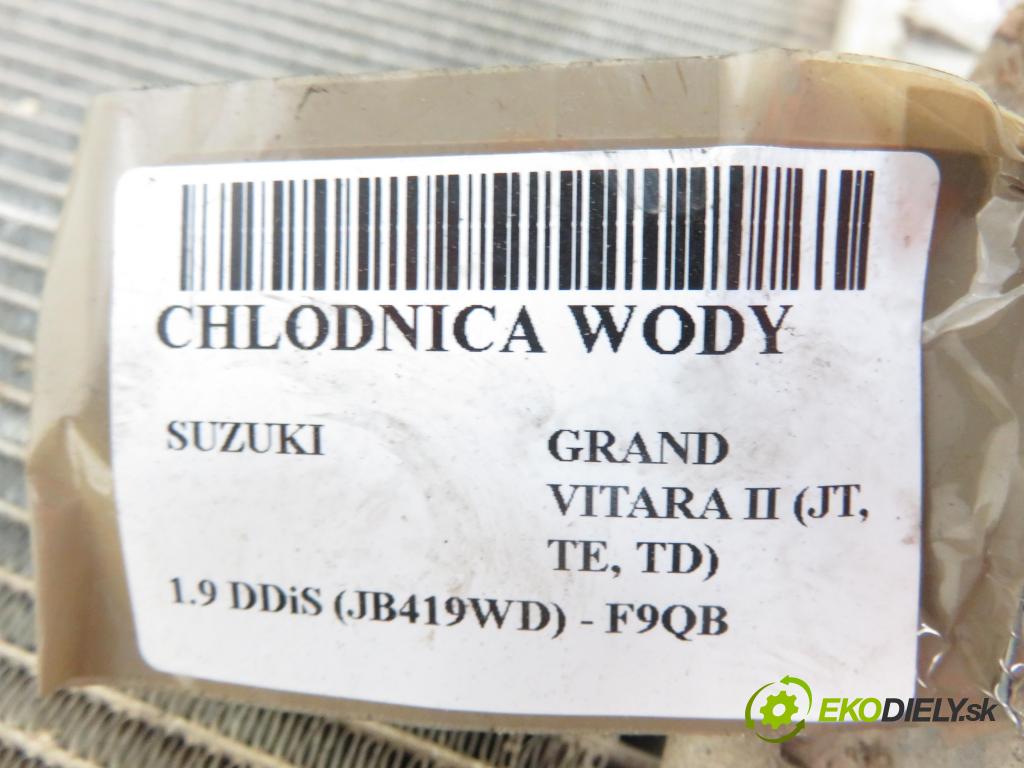 SUZUKI GRAND VITARA II (JT, TE, TD) SUV 2006 95,00 1.9 DDiS 129 - F9Q B 264 1870,00 chladič vody