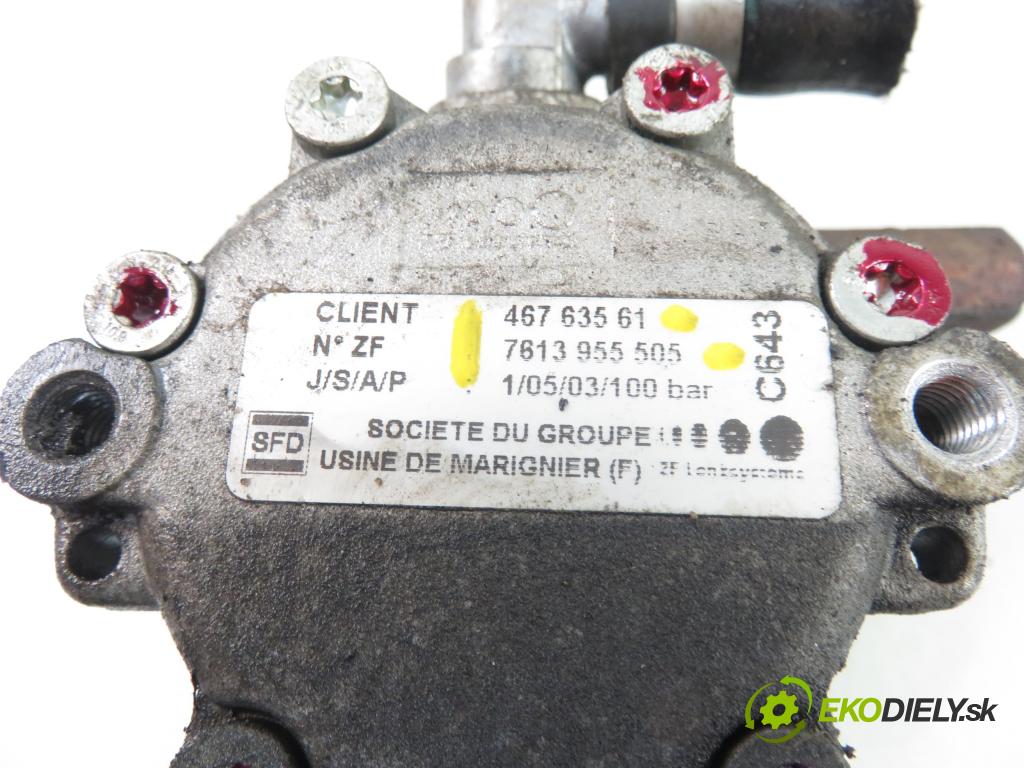 ALFA ROMEO 147 (937_) HB 2003 77,00 1.6 16V T.SPARK ECO 105 - AR 37203 1598,00 Pumpa servočerpadlo 46763561 ; 7613955505 (Servočerpadlá, pumpy riadenia)