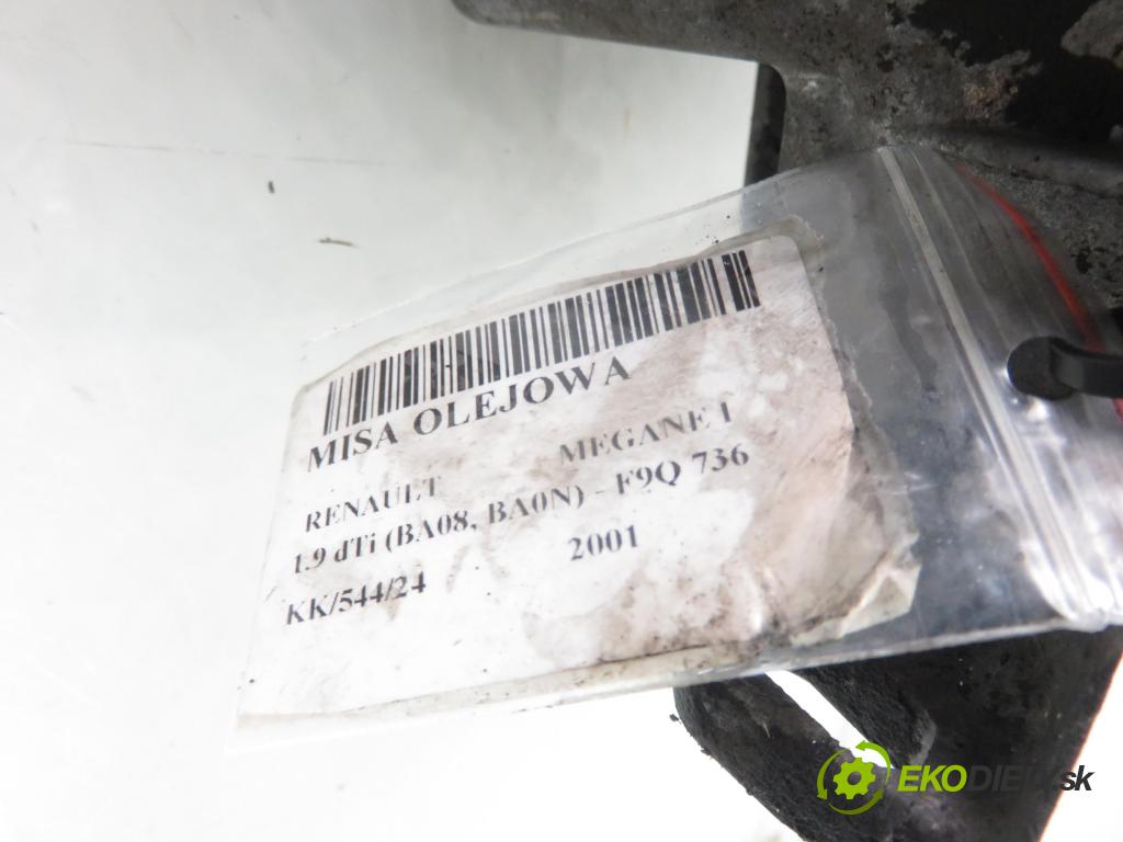 RENAULT MEGANE I (BA0/1_) HB 2001 72,00 1.9 dTi 98 - F9Q 736 1870,00 Vaňa olejová 106903 (Olejové vane)