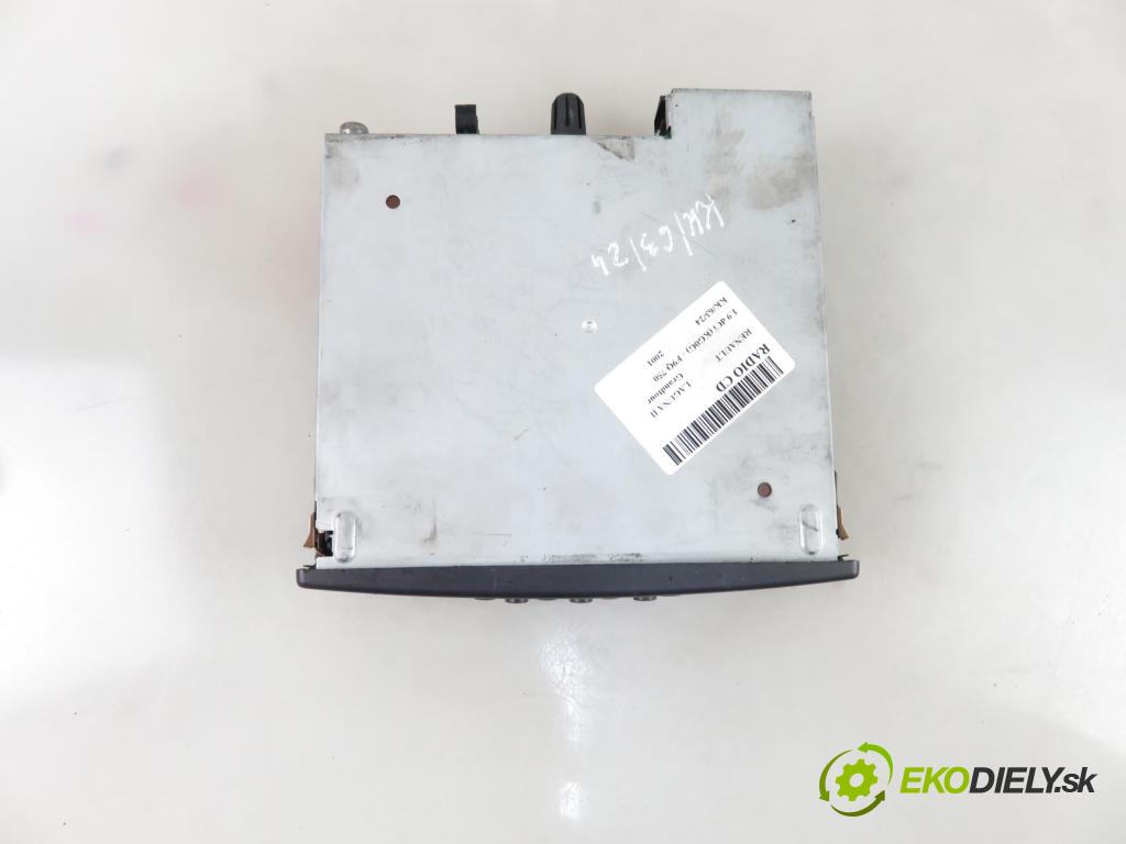 RENAULT LAGUNA II Grandtour (KG0/1_) KOMBI 2001 88,00 1.9 dCi 120 - F9Q 750 1870,00 RADIO CD 8200248100A