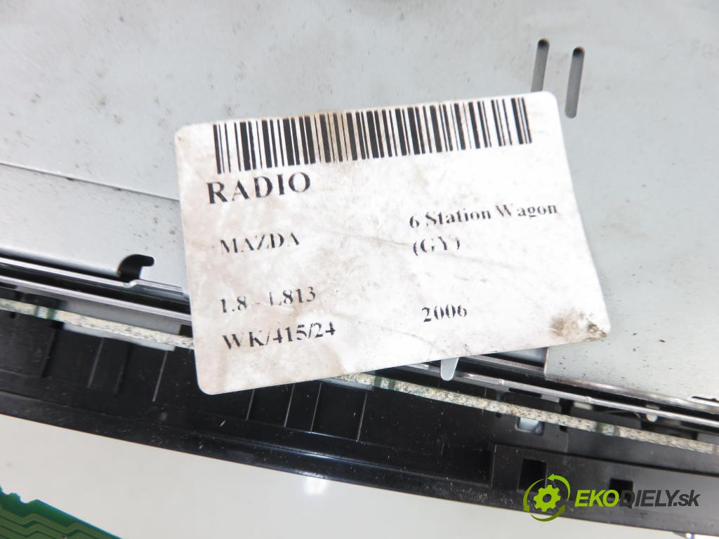 MAZDA 6 Station Wagon (GY) KOMBI 2006 88,00 1.8 - L813 1798,00 RADIO CD GR1C66DSX