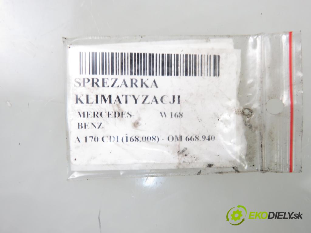 MERCEDES-BENZ KLASA A (W168) HB 2001 66,00 1.7 CDI 90 1689,00 KOMPRESOR: klimatizace  (Kompresory)