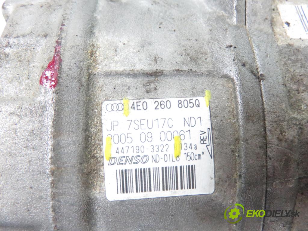 AUDI q7 SUV 2006 257,00 4.2 FSI 350 quattro - BAR 4163,00 KOMPRESOR: klimatizace 4E0260805Q ; 4471903322 (Kompresory)