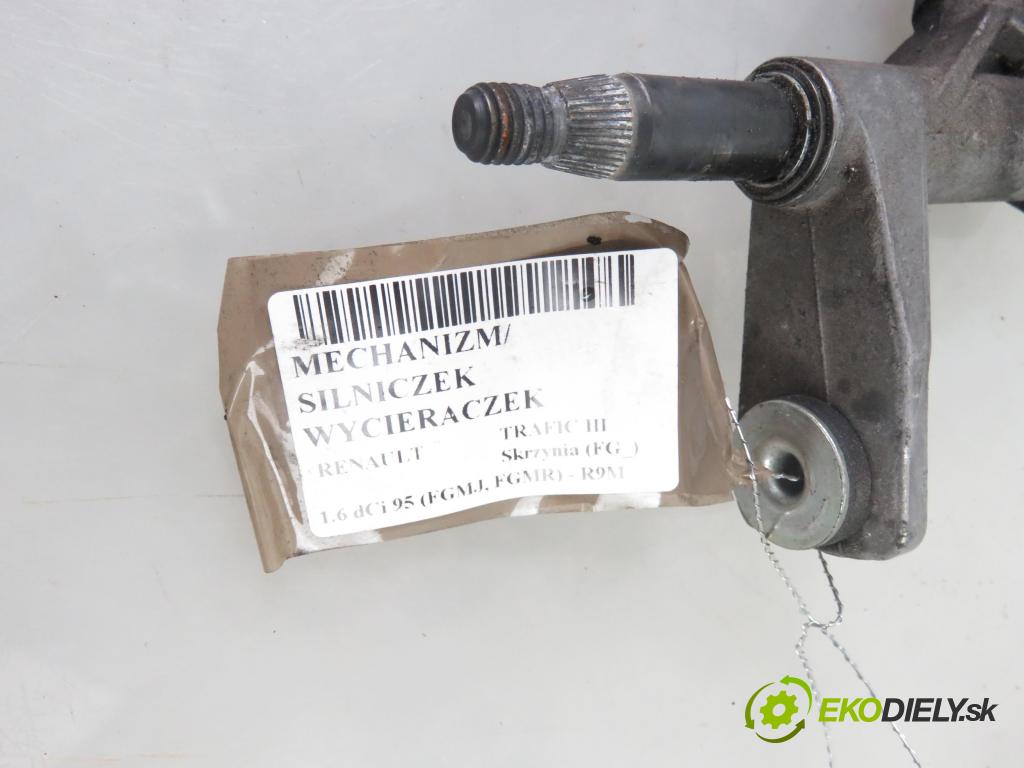 RENAULT TRAFIC III Skrzynia (FG_) FURGON 2018 70,00 1.6 dCi 95 (FGMJ, FGMR) - R9M 413 1598,00 Motorček stieračov 288004907R ; 93867984 ; 0390243508