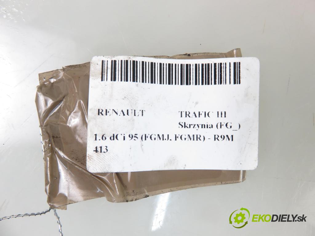 RENAULT TRAFIC III Skrzynia (FG_) FURGON 2018 70,00 1.6 dCi 95 (FGMJ, FGMR) - R9M 413 1598,00 Obal filtra paliva 164003263R