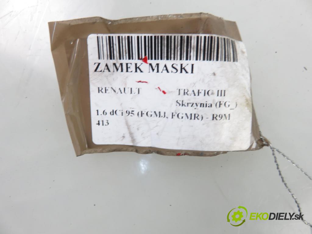 RENAULT TRAFIC III Skrzynia (FG_) FURGON 2018 70,00 1.6 dCi 95 (FGMJ, FGMR) - R9M 413 1598,00 zámok kapoty 656015563R