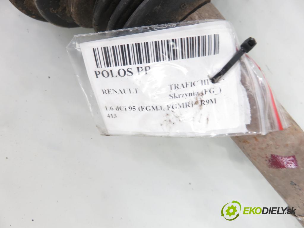 RENAULT TRAFIC III Skrzynia (FG_) FURGON 2018 70,00 1.6 dCi 95 (FGMJ, FGMR) - R9M 413 1598,00 Poloos PP 391005010R ; 93453895