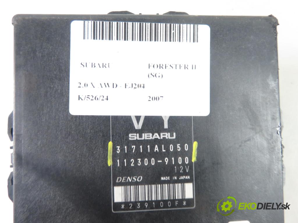 SUBARU FORESTER (SG_) SUV 2007 0,00 2.0 X AWD - EJ204 1994,00 Riadiaca jednotka prevodovky 31711AL050 ; 1123009100