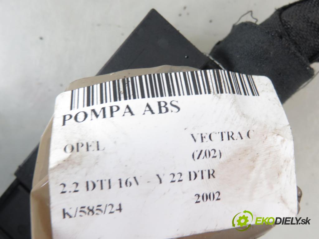 OPEL VECTRA C (Z02) SEDAN 2002 92,00 2.2 DTI 16V 125 - Y 22 DTR 2172,00 Pumpa ABS 13509201 ; 13663901 (Pumpy ABS)